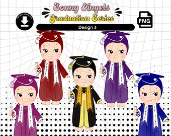 Sonny Angel Graduation Clipart, Class of 2026 PNG (Digital Download)