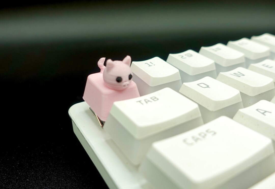 Pig Keycap Mechanical Keyboard Cute Piggy PC Decor PC Etsy