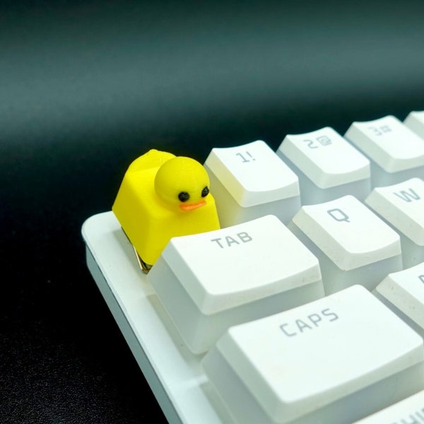 Duck Keycap Mechanical Keyboard | Cute Duckie PC Decor | PC Keyboard Accessories | Custom Keyboard Keycap