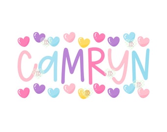 Valentines Custom Name PNG