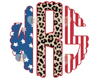 Vaterländisches benutzerdefiniertes Monogramm PNG