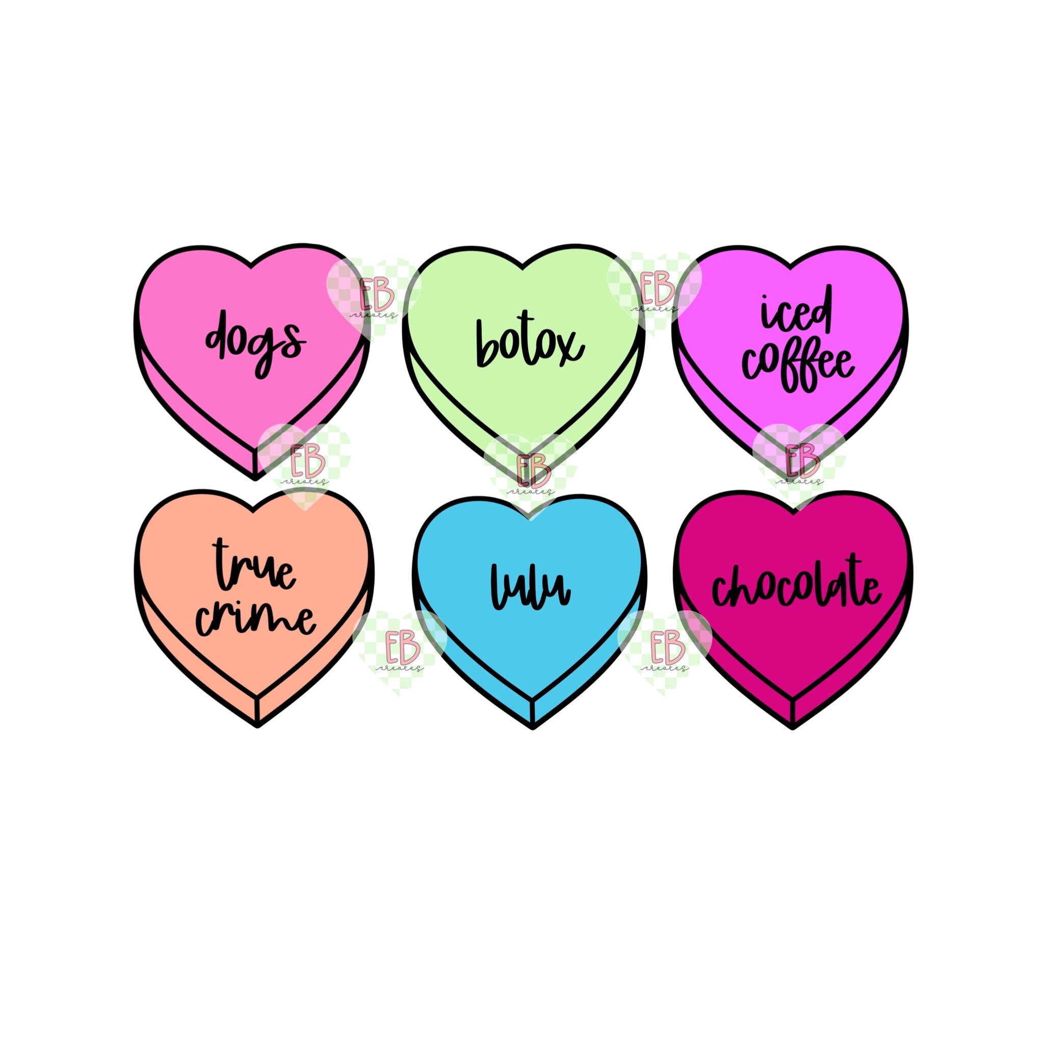 Custom Valentines Heart PNG || Make it your own