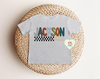 Boys Custom Name PNG | Personalized Sublimation PNG | Kids Shirt Digital Design