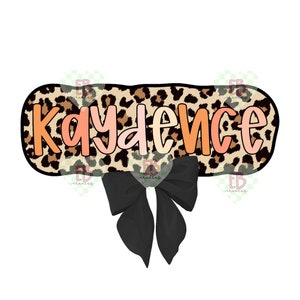 Leopard Custom Name PNG