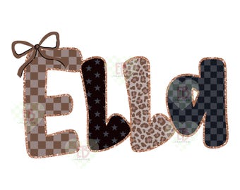 Trendy Custom Name PNG