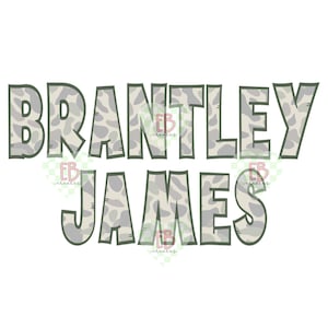 Camo Custom Name PNG