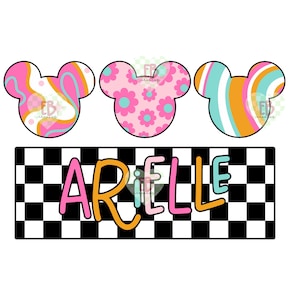 Retro Mouse Head Custom Name PNG