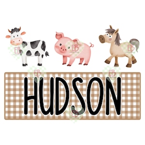 Farm Animal Custom Name PNG