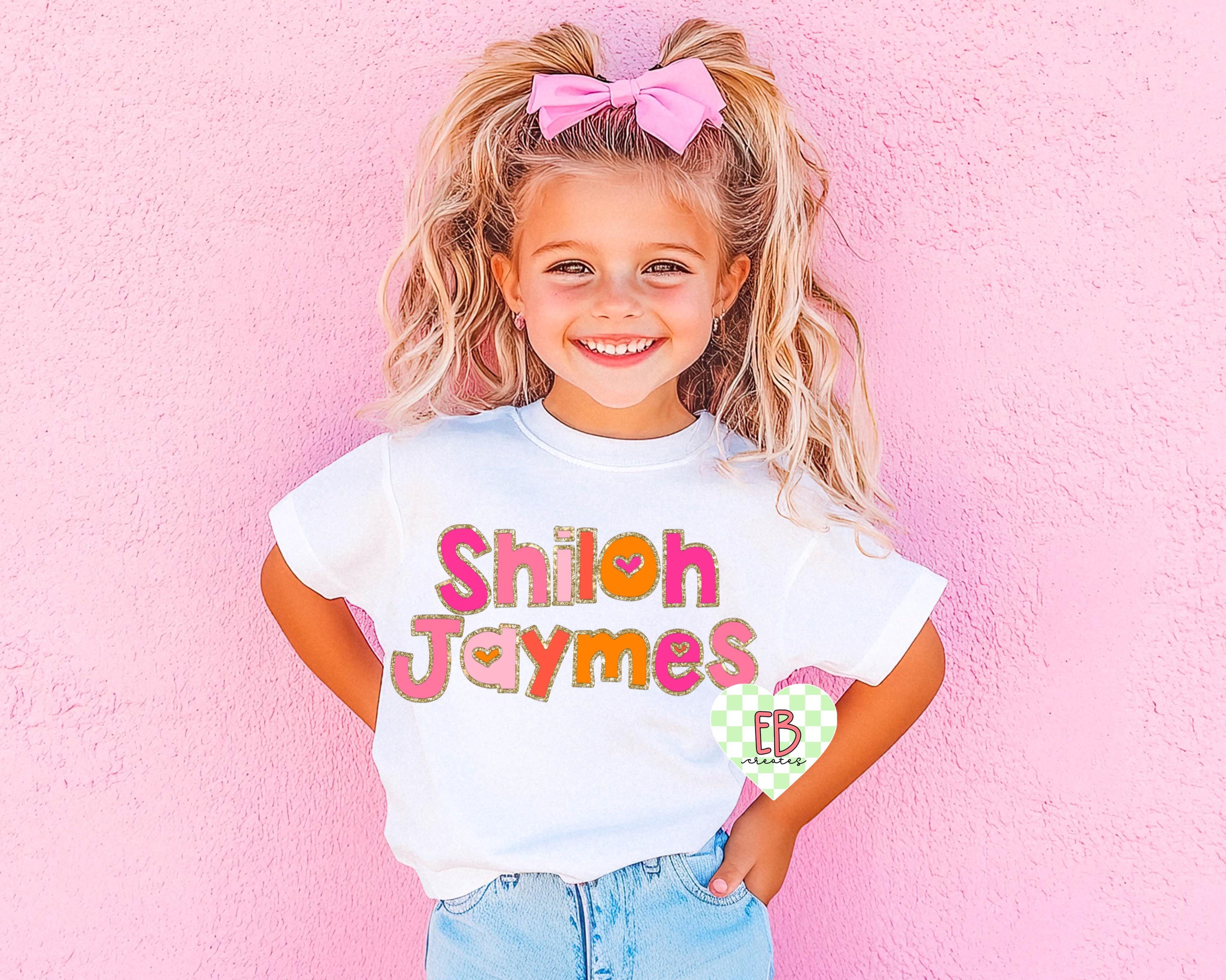 Kids Colorful Custom Name PNG