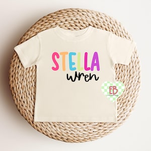 Färgglatt anpassat namn PNG