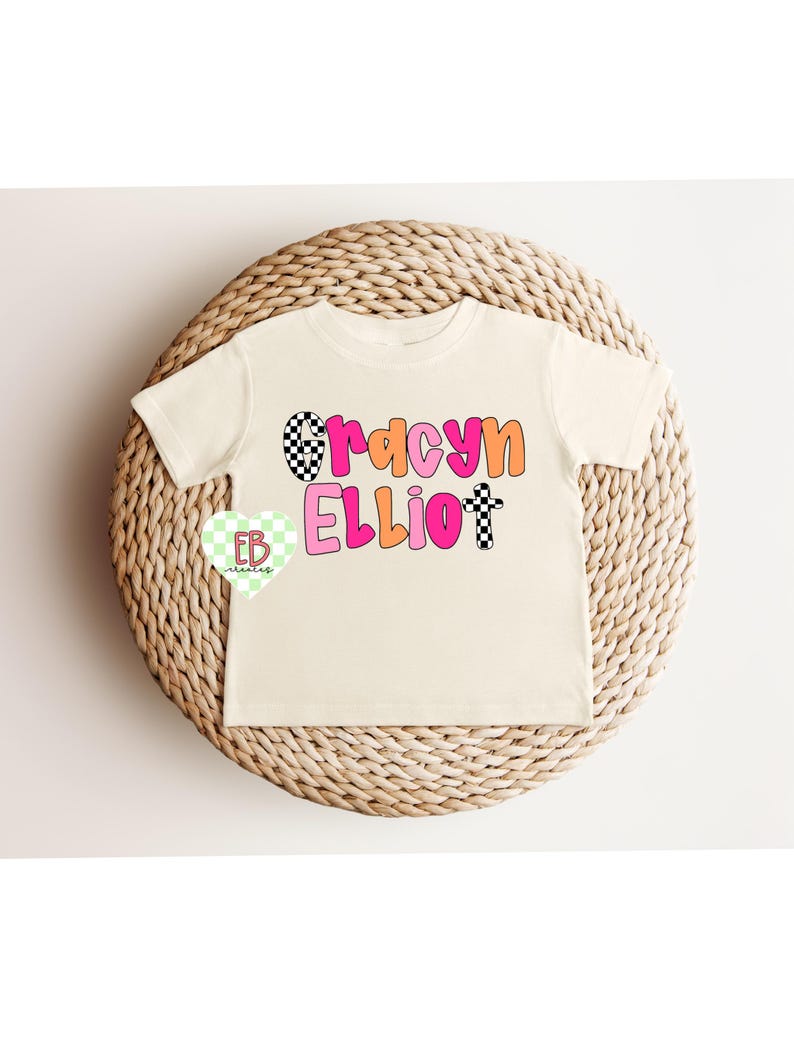 Name Racy Lila Checkered Custom Name PNG - Etsy
