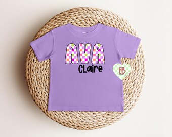 Checkered Custom Name PNG