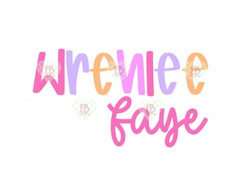 Custom Colorful Name PNG