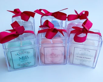 Wedding Favors Candles - Personalized Wedding Favors for Guests - Engagement Gifts