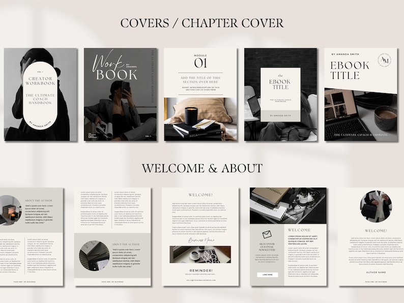 PLR Ebook Template Editable Canva Course Creator Lead Magnet Coaching ...