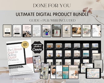 Plr Digital Products Ultimate Plr Mrr Bundle Private Label Rights Master Resell Rights Sell On Etsy Digital Planner Template Faceless Reels