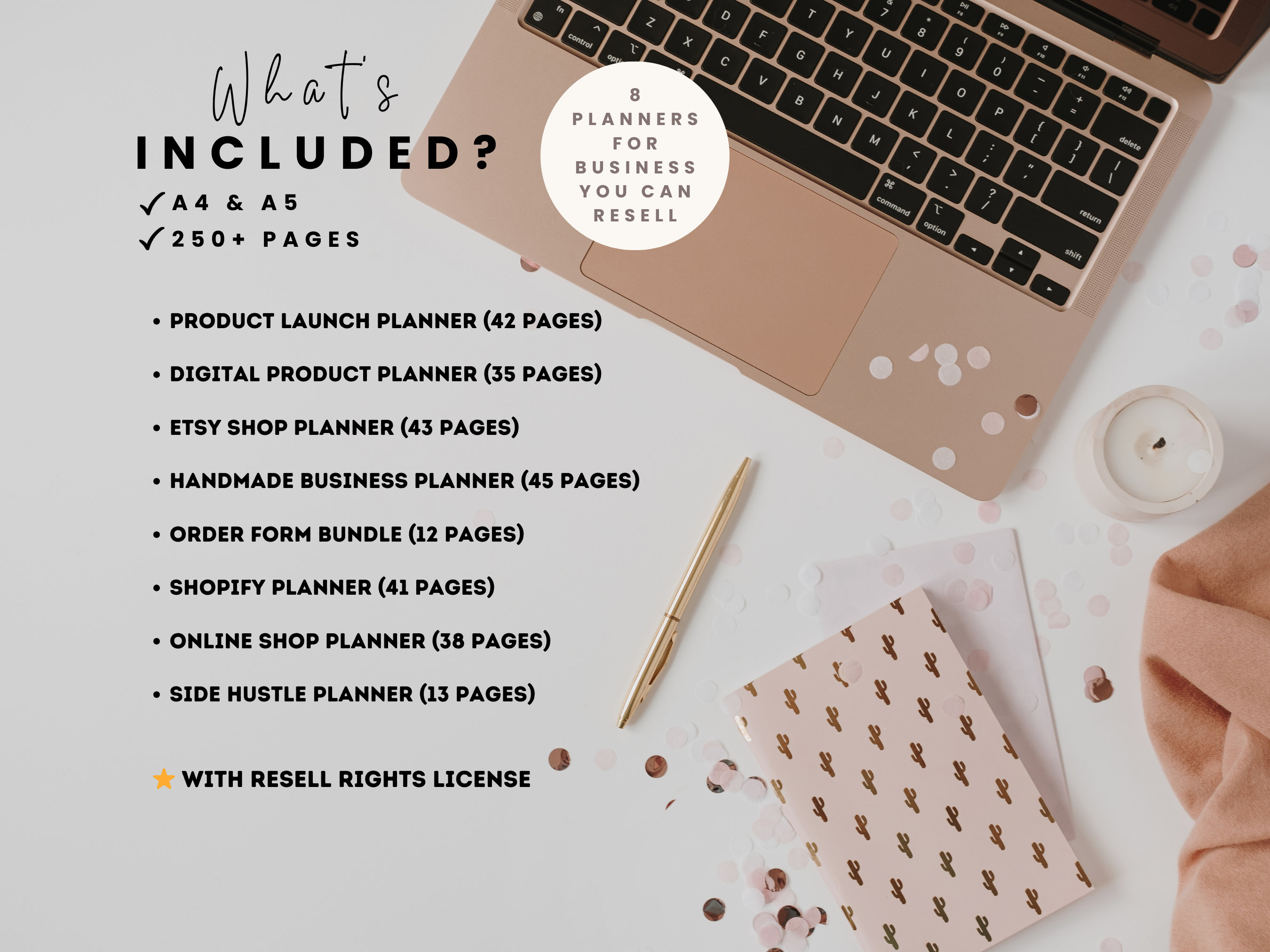PLR Planner Bundle, Digital Product Resell, Online Business Digital ...
