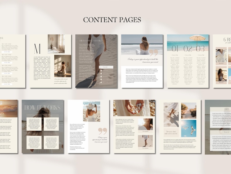 Canva Ebook Template Editable Workbook Lead Magnet Coaching Book Course Creator Done for YouYou Neutral Aesthetic Worksheet Digital Download