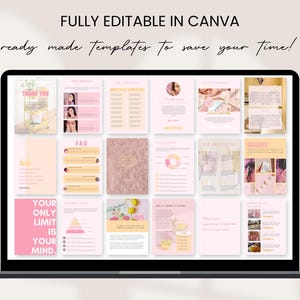Ebook Template Canva Editable Lead Magnet Coaching Guide Book Course ...