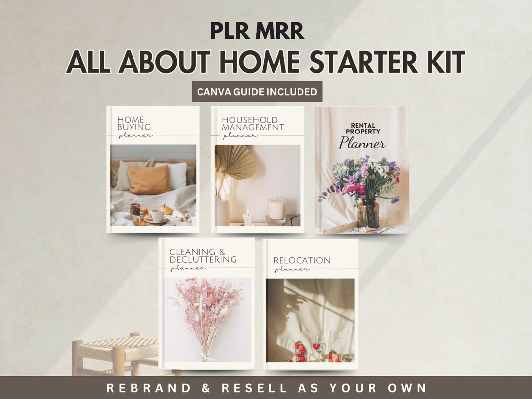 PLR Planner, Digital Product Resell, Home Management Digital Planner ...