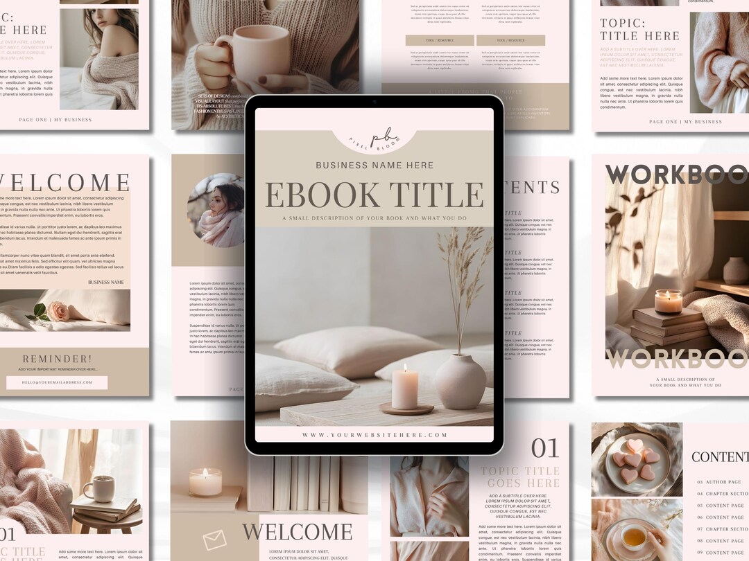 Ebook Template Canva Editable Lead Magnet Coaching Guide Book Course ...