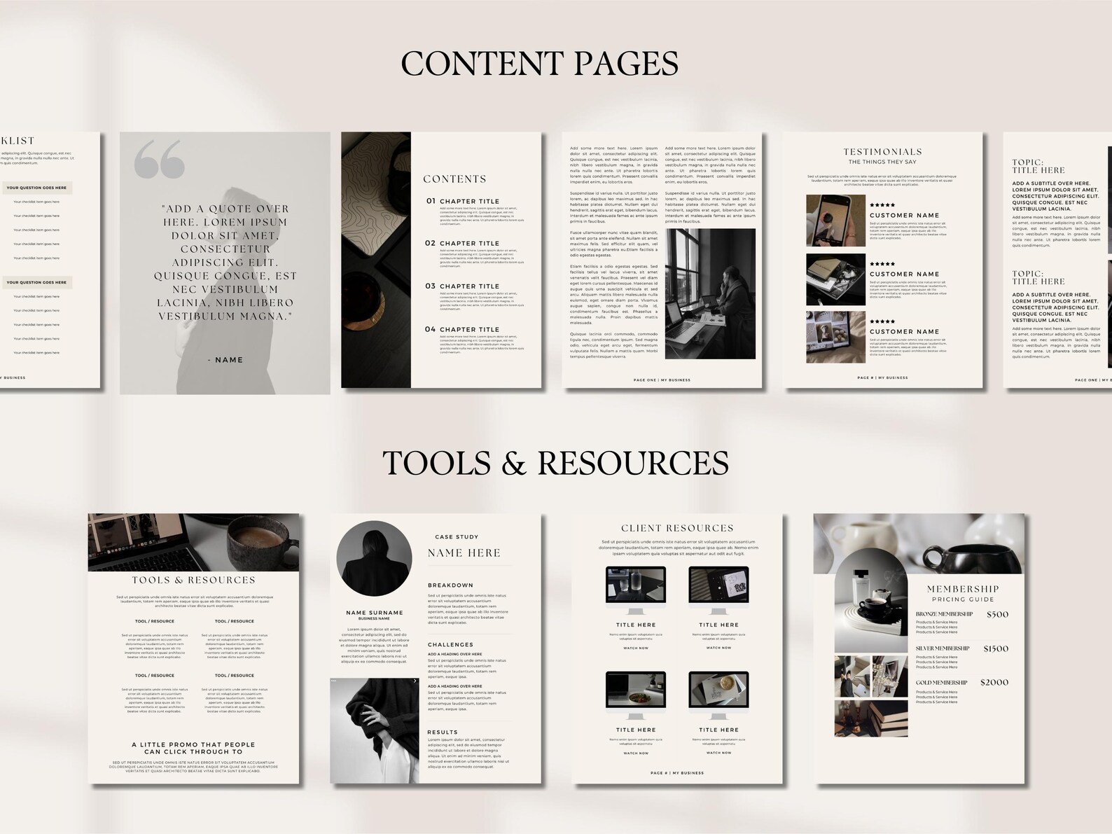 PLR Ebook Template Editable Canva Course Creator Lead Magnet Coaching ...