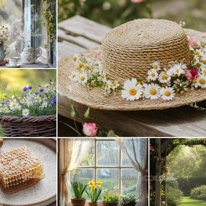 Spring Cottagecore Aesthetic Stock Photo Vintage Garden Photography Content Stock Images Instagram Marketing PLR MRR Branding Social Media