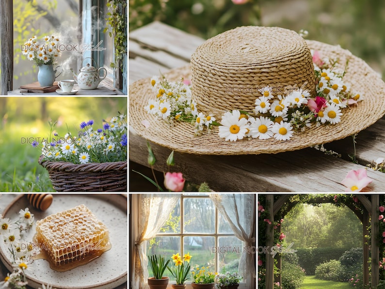 Spring Cottagecore Aesthetic Stock Photo Vintage Garden Photography Content Stock Images Instagram Marketing PLR MRR Branding Social Media