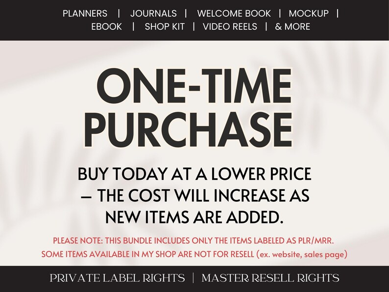 Entire Store Bundle Full Access Etsy Shop PLR MRR Digital Products to Sell Unlimited Download Past and Future Editable Canva Template