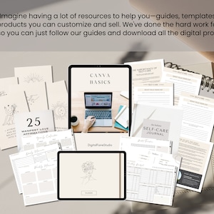 Entire Store Bundle Full Access Etsy Shop PLR MRR Digital Products to Sell Unlimited Download Past and Future Editable Canva Template