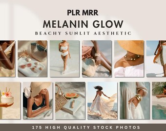 Melanin Summer Aesthetic Tropical Woman Stock Images Faceless Beach Stock Photo Marketing Sunny PLR MRR Lifestyle Social Media Minimalist