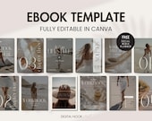 Canva Ebook Template Editable Workbook Lead Magnet Coaching Book Course Creator Done for YouYou Neutral Aesthetic Worksheet Digital Download