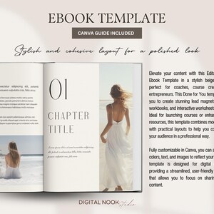 Canva Ebook Template Editable Workbook Lead Magnet Coaching Book Course Creator Done for YouYou Neutral Aesthetic Worksheet Digital Download