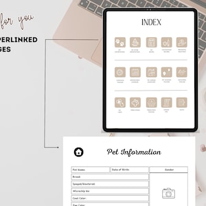 PLR Digital Planner Pet Care Planner Done for you Hyperlinked Planner Editable Canva Private Label Rights License Digital Product MRR Resell
