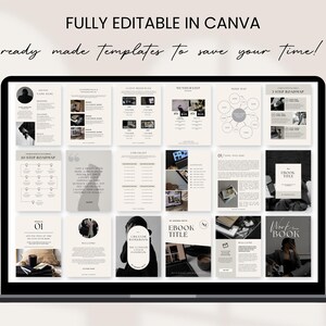 PLR Ebook Template Editable Canva Course Creator Lead Magnet Coaching ...