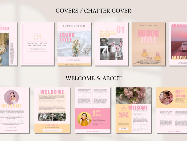 Ebook Template Canva Editable Lead Magnet Coaching Guide Book Course Creator Done for You Pink Modern Workbook Worksheet Digital Download