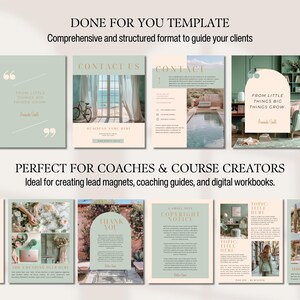 Ebook Template Canva Editable Lead Magnet Coaching Guide Book Course ...