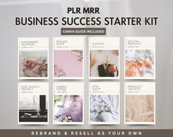 PLR Planner Bundle, Digital Product Resell, Online Business Digital Planner, Done For You, Editable Canva Template, Commercial Use Product
