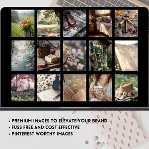 Spring Cottagecore Aesthetic Stock Photo Vintage Garden Photography Content Stock Images Instagram Marketing PLR MRR Branding Social Media
