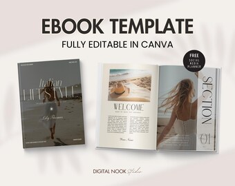 Canva Ebook Template: Beige Workbook, Coaching Lead Magnet (Digital Download)