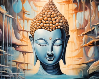 Modern Buddha Art Print: Zen Home Decor (Digital Download)