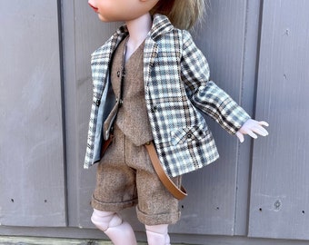 Paola ropa 3en1 chaqueta, short, chaleco, conjunto para muñeca Paola Reina 32-34cm