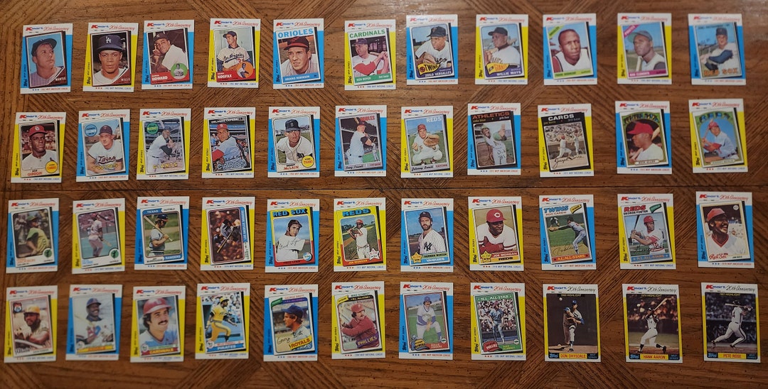 1982 Topps Baseball Kmart 20th Anniversary Complete 44card Etsy