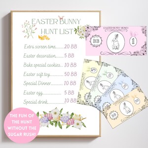 Easter Hunt Bunny Bucks: Editable Coupon Egg Filler (Instant Download)