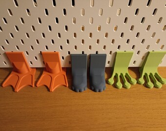 Animal Feet for IKEA SKADIS Pegboard, UPPSPEL Pegboard