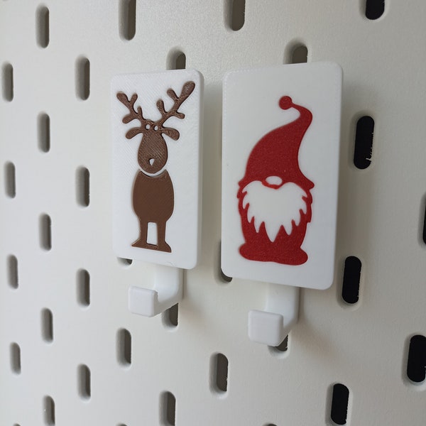 Patères de Noël IKEA Skadis