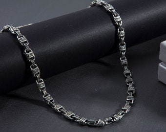 Sterling Silver Chain Necklaces For Men, Diamond Chain Necklaces, Gifts For Men, Birthday Gifts For Boyfriends, Unique Gift For Fathers Day