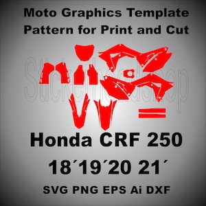 ホンダCRF 250（2018-2021）スキンベクターテンプレート