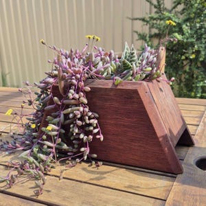 Planter Pot Indoor or Outdoor Merbau Timber Small