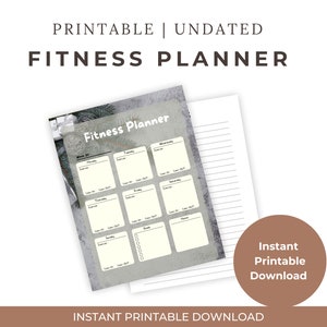 Funny Fitness Planner, Printable Fitness Planner, Exercise Log, Fitness Tracker, Exercise Planner, Workout Planner, Exercise Tracker for you